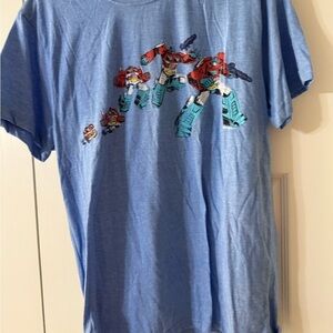 Loot Crate Blue Transformer Optimus Prime Graphic Short Sleeve Tee